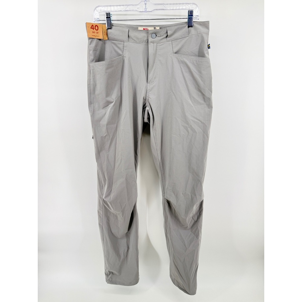 Fjallraven Abisko Lite Trekking Trousers Womens 40 30-31 Regular Grey Pants NEW